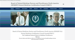 Desktop Screenshot of boardofnaturalmedicine.org